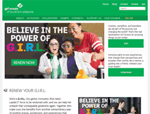 Tablet Screenshot of girlscoutssa.org